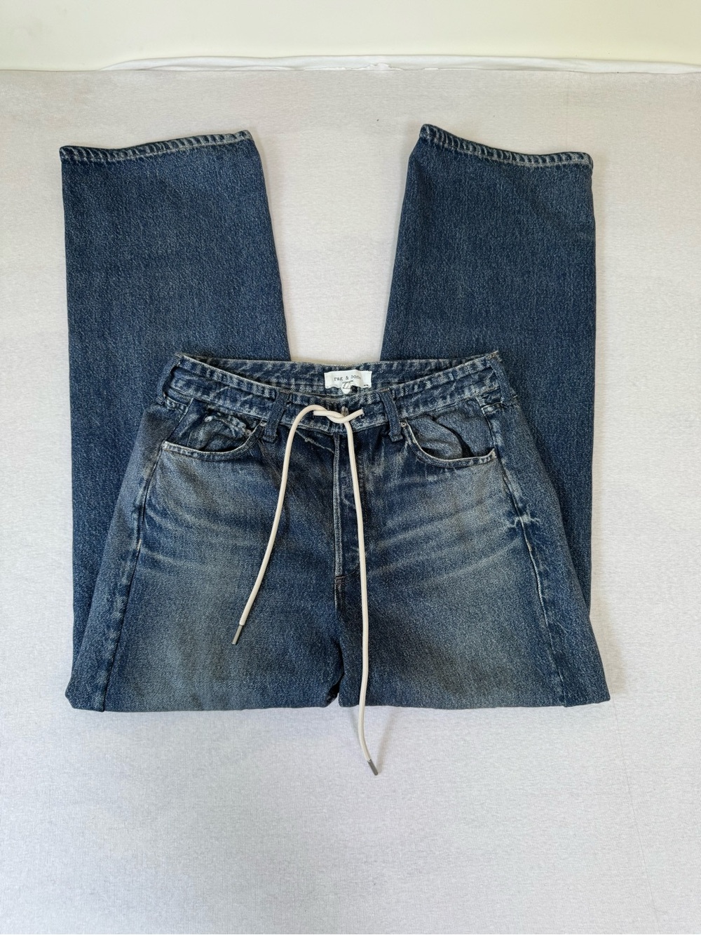 Rag & Bone Miramar Terry Drawcord Wide Leg Pants - Picture 3 of 8